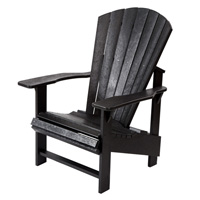 Black Adirondack Chair