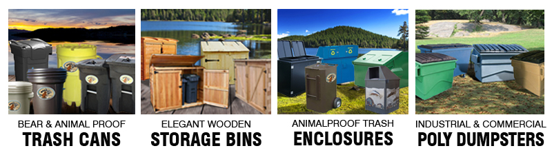 animal proof cans and storage bins