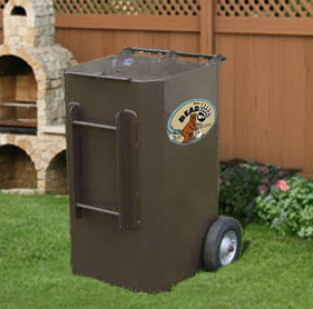 Wheeled Metal Bear Proof Garbage Cans